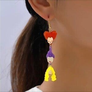 Hocus Pocus Bewitched Movie Cartoon Halloween Earrings